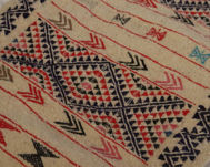 Image de Hand & Crafts Tapis Vintage Style Amazigh Berbère, Fait Main 100% Laine, 107x47cm