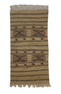 Image de Hand & Crafts Tapis Vintage Style Amazigh Berbère, Fait Main 100% Laine, 107x50cm