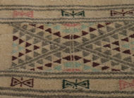 Image de Hand & Crafts Tapis vintage style amazigh berbère - Fait main 100% Laine - 115x045cm